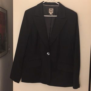 Ann Klein black pant suit 14